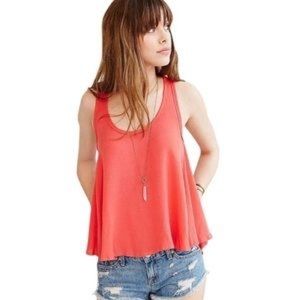 Ecoté Urban Outfitters Coral Deconstructed CropTop